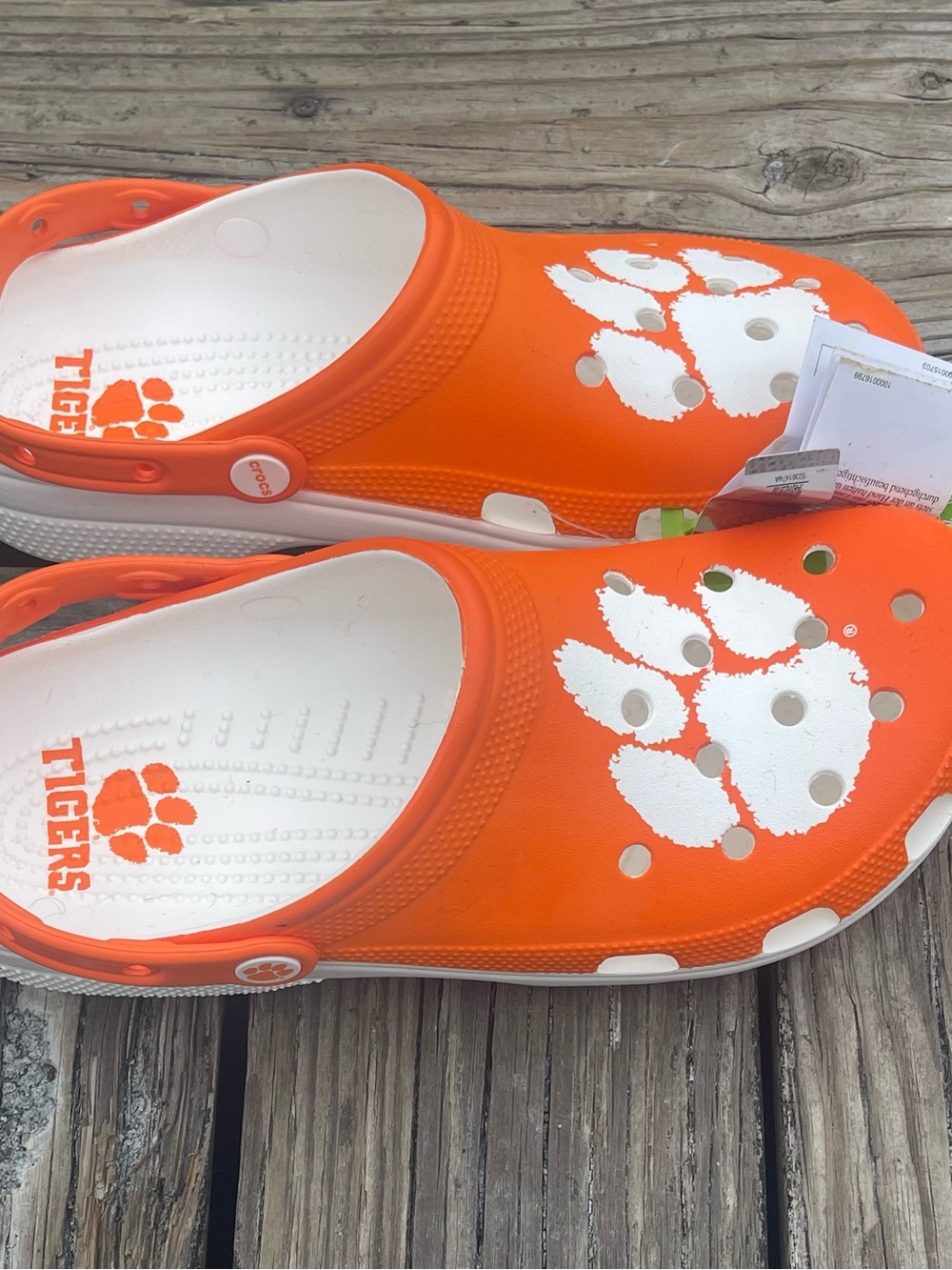 CROCS Adult size Men 10, Women 12 Clemson